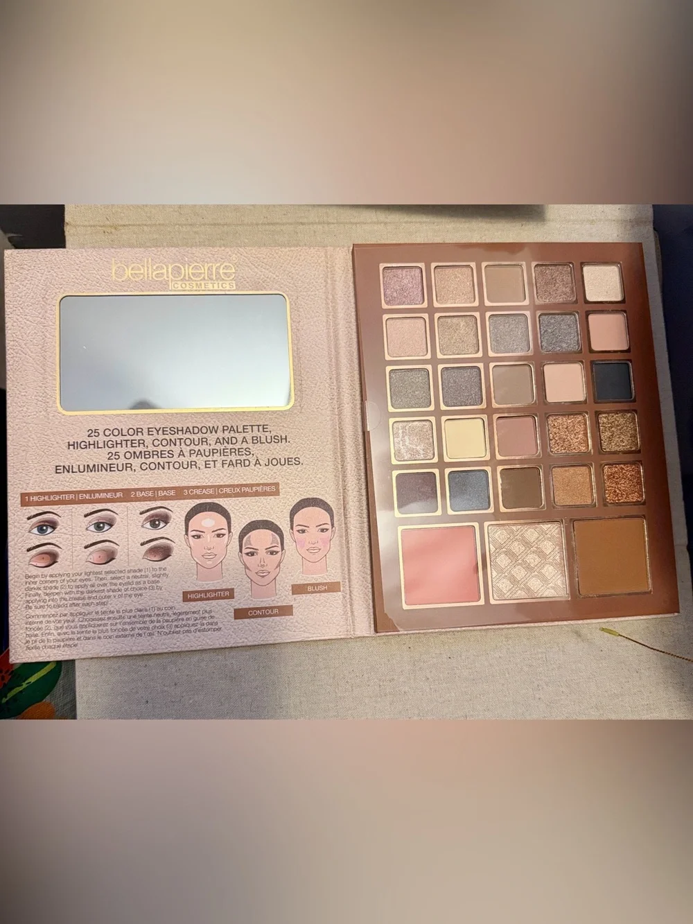 Bellapiere Cosmetics Nude Eye and Face Book - NEW